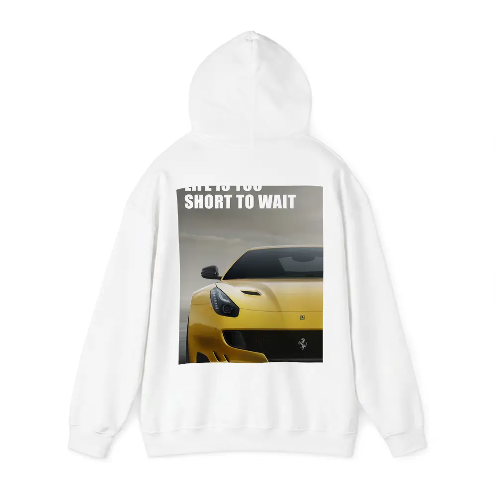 Ferrari F12 Yellow Life Is Too Short – Hoodies