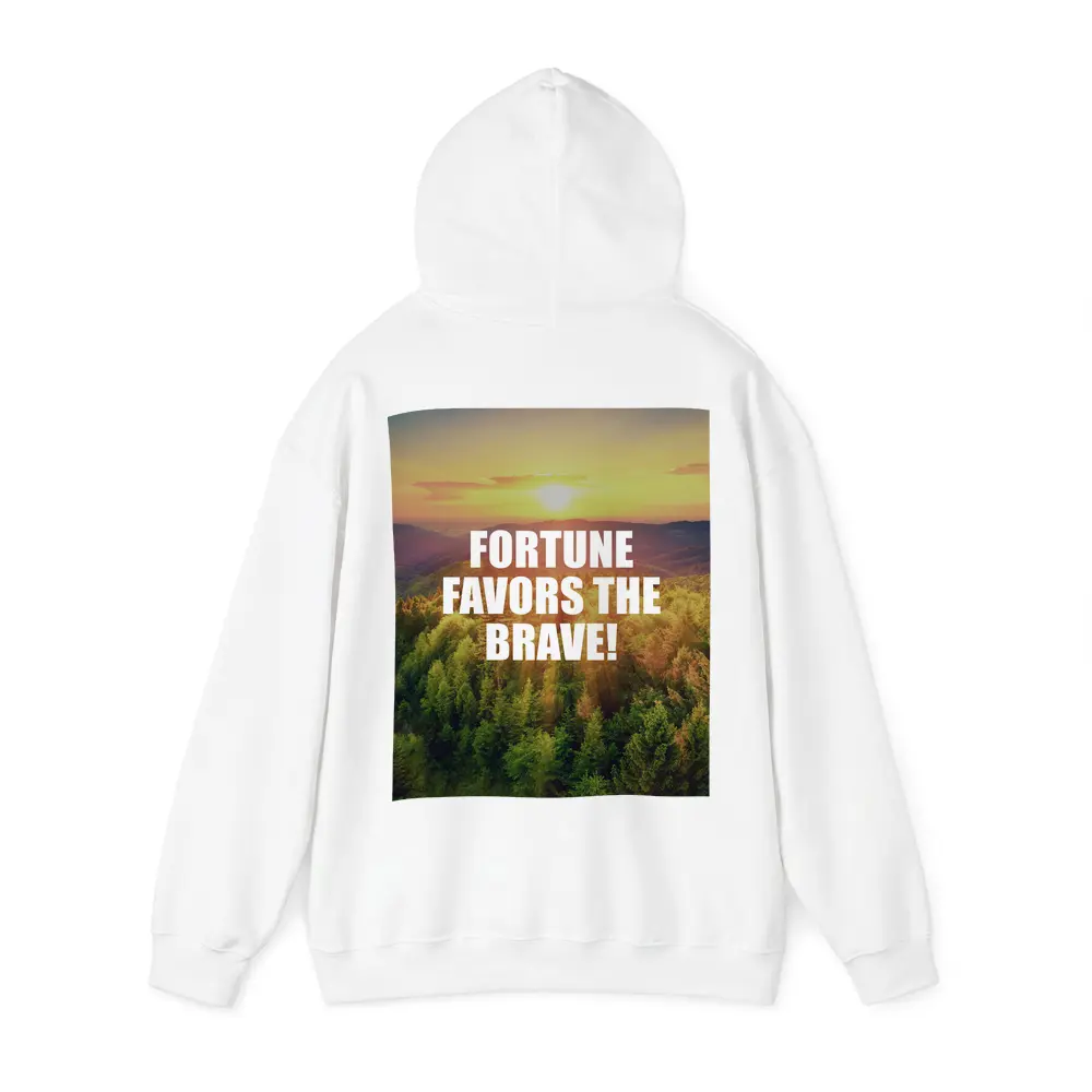 Fortune Favors The Brave Forest Sunset – Hoodies