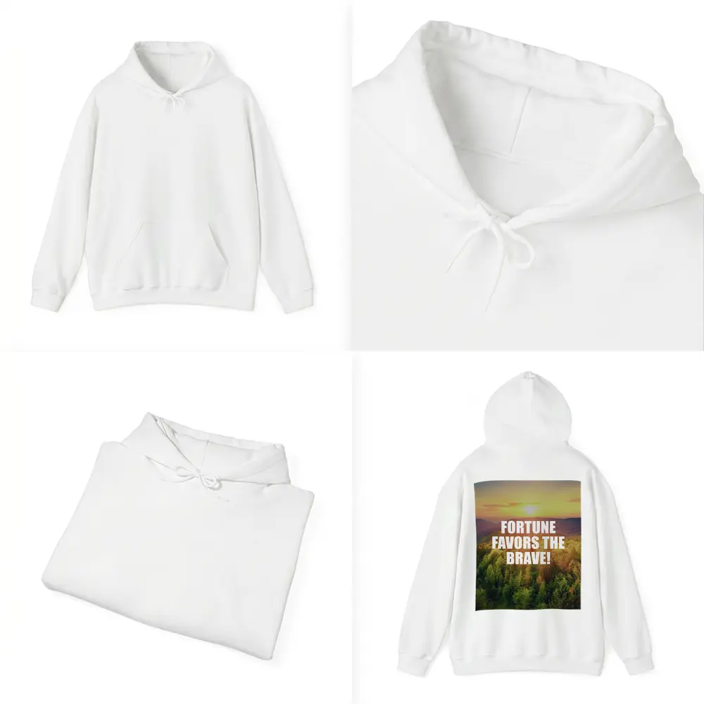 Fortune Favors The Brave Forest Sunset – Hoodies