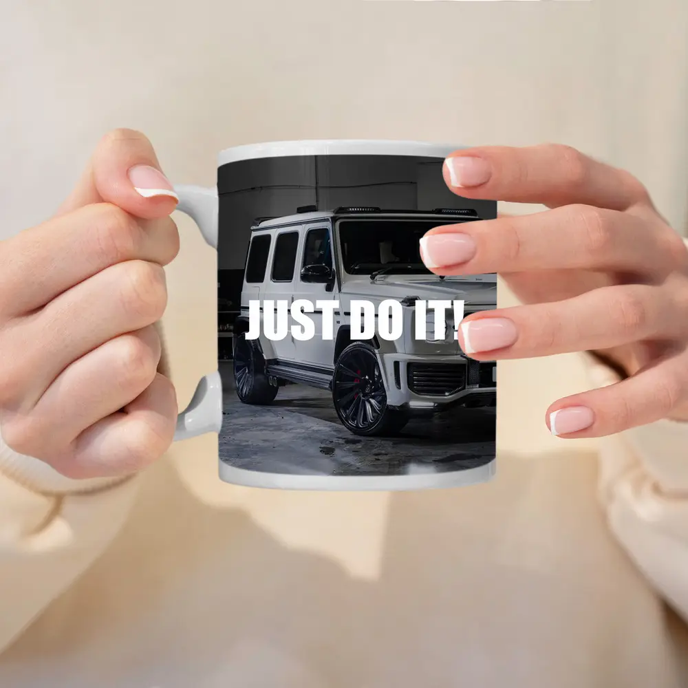 Mercedes G Class White Just Do It – Mugs