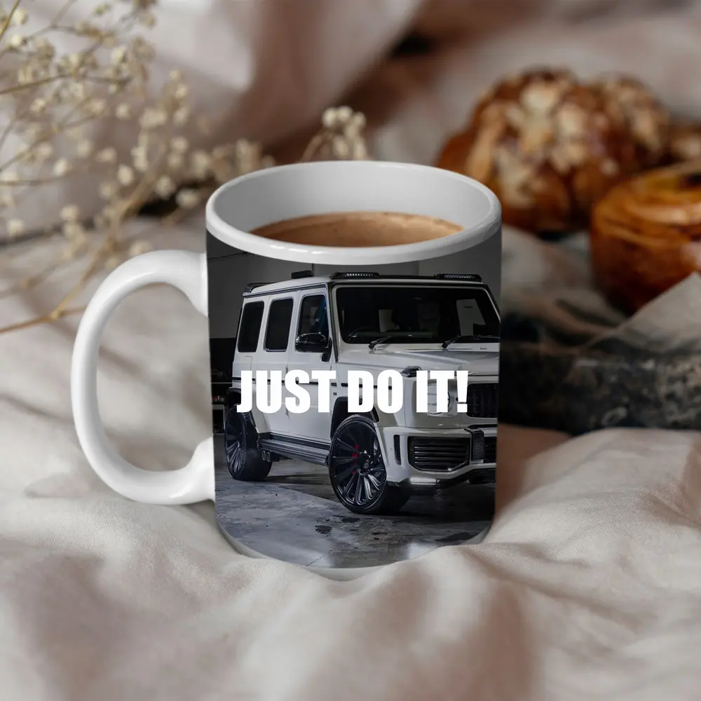 Mercedes G Class White Just Do It – Mugs