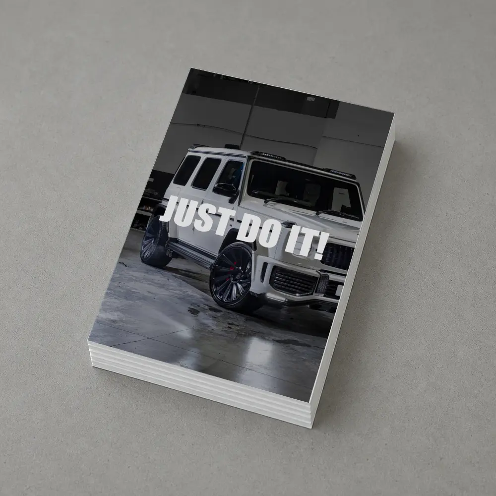 Mercedes G Class White Just Do It – Postcards