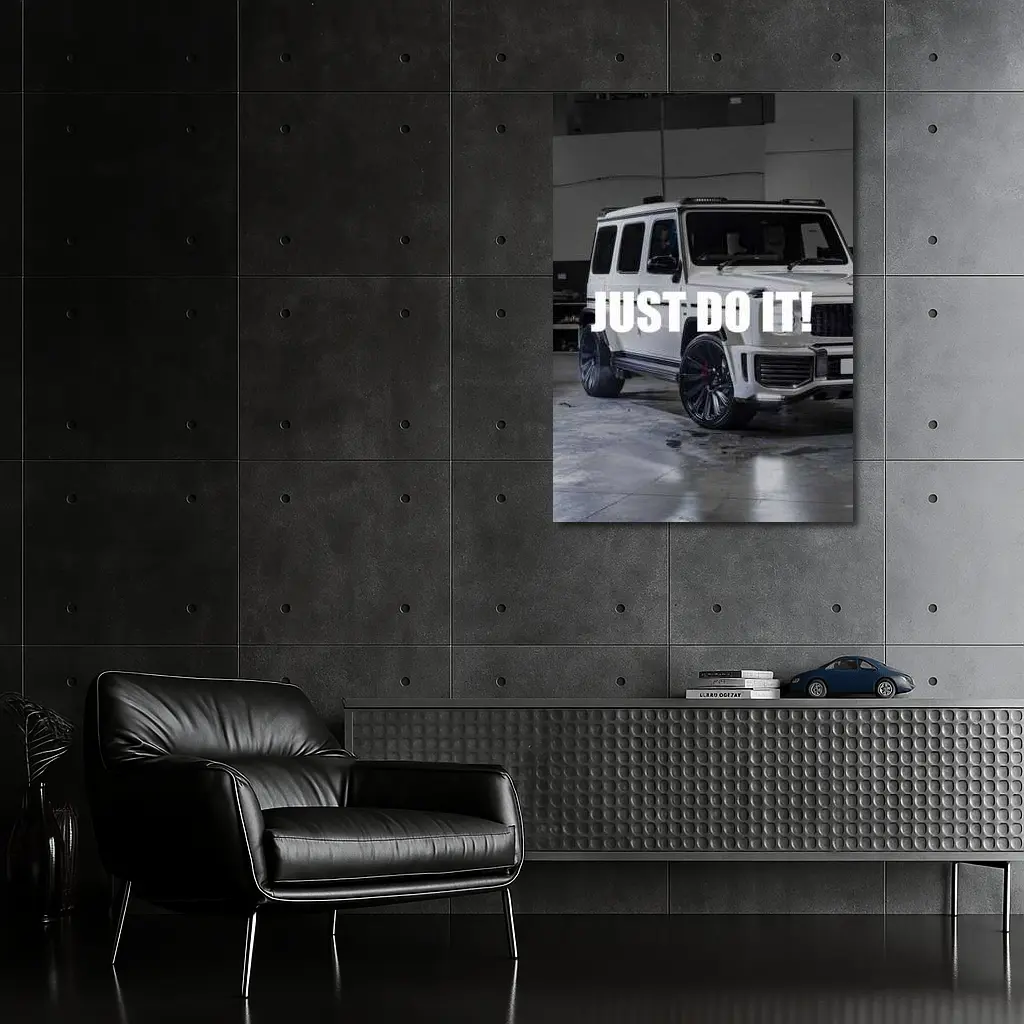 Mercedes G Class White Just Do It – Wall Art
