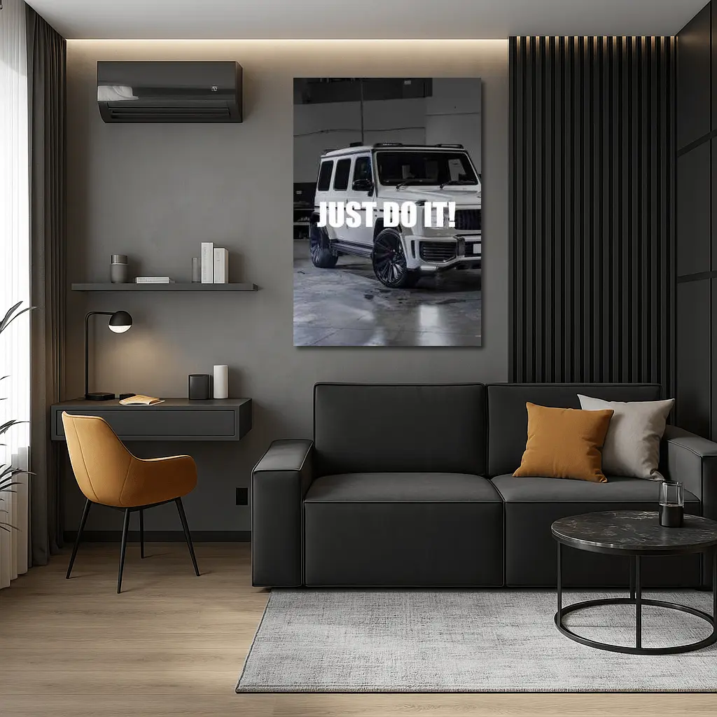 Mercedes G Class White Just Do It – Wall Art