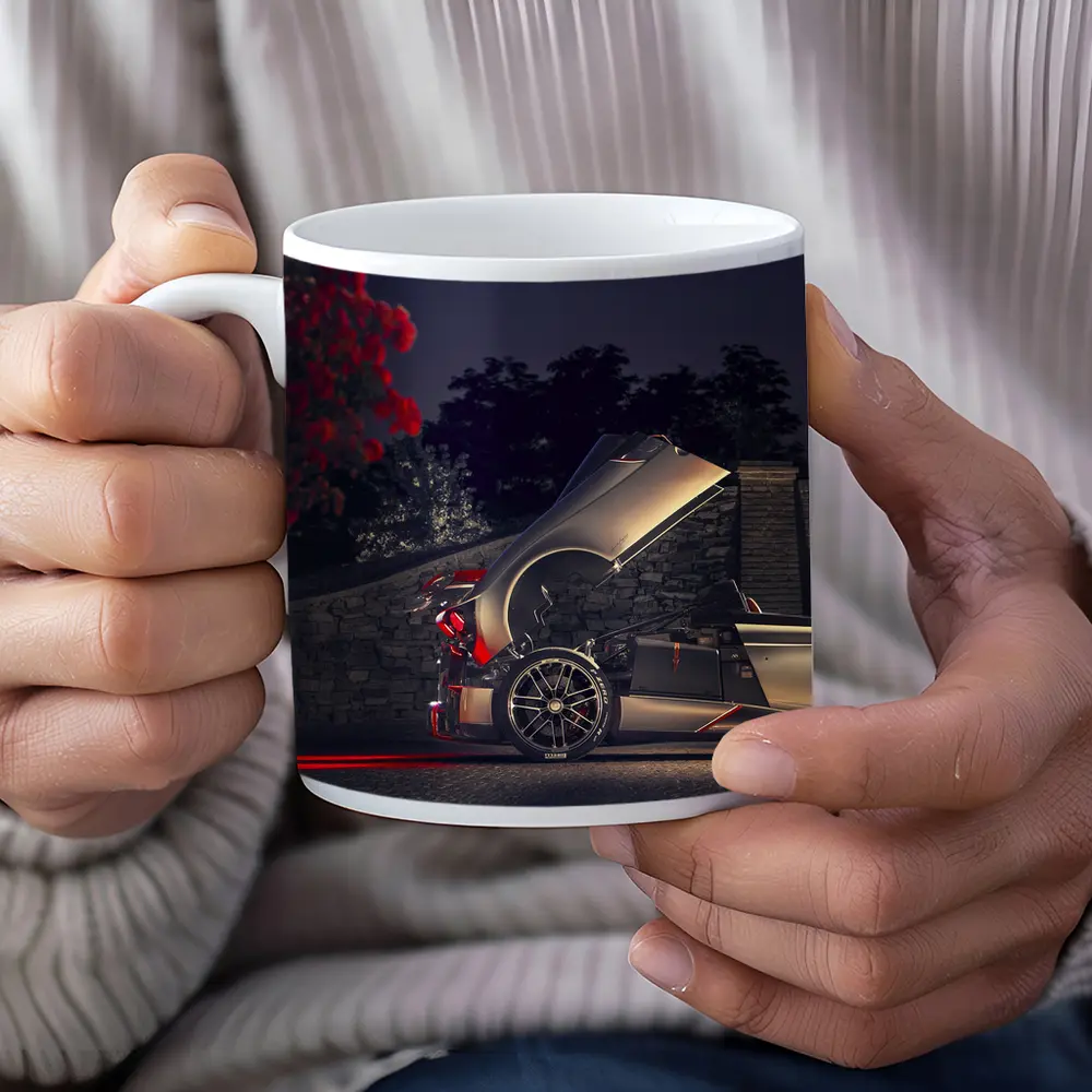 Pagani Huayra Night Motivational Quote Art – Mugs