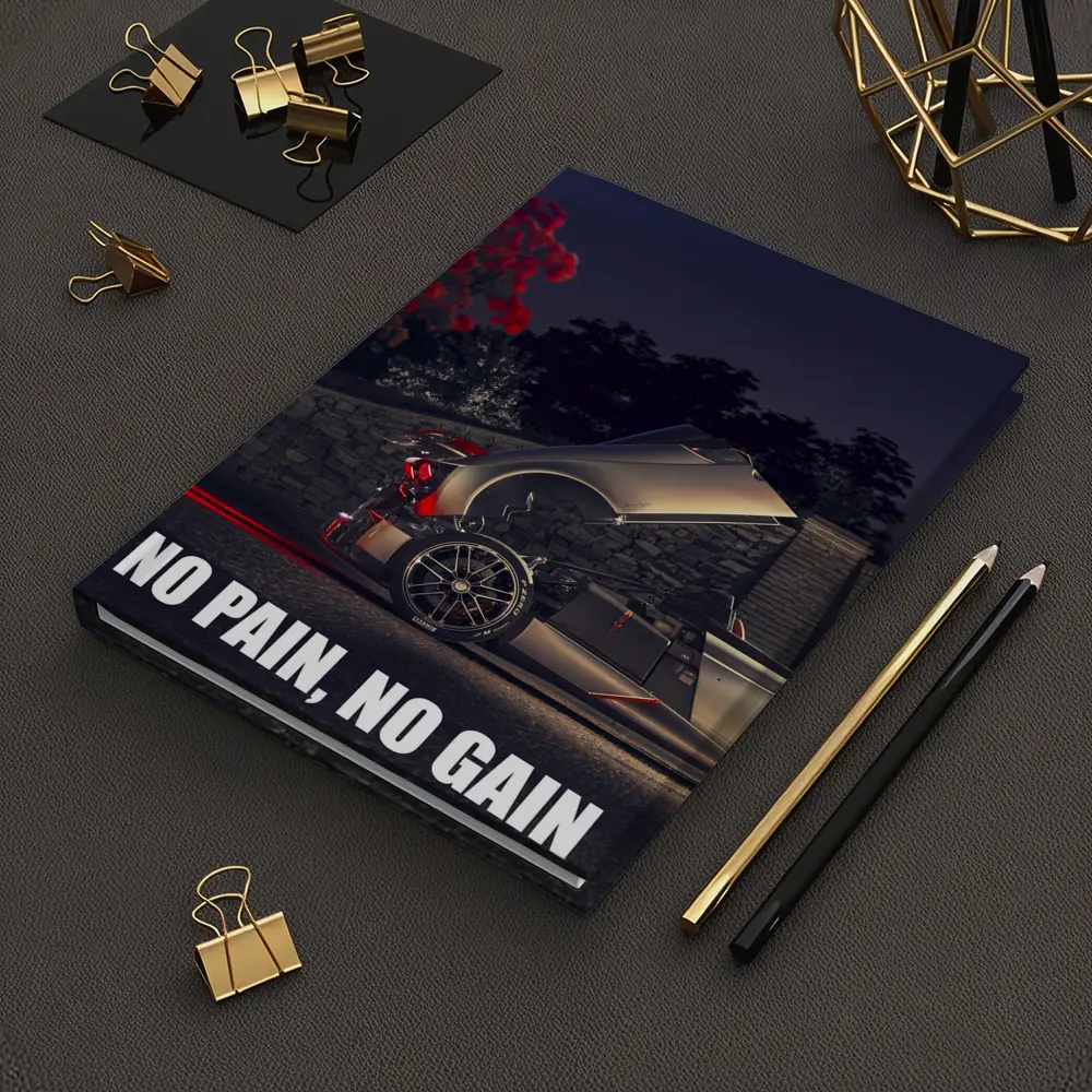 Pagani Huayra Night Motivational Quote Art – Notebooks