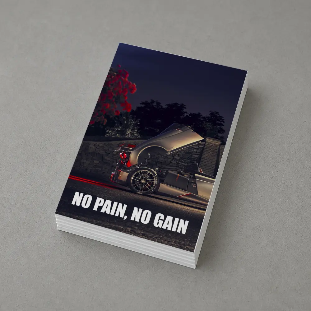 Pagani Huayra Night Motivational Quote Art – Postcards