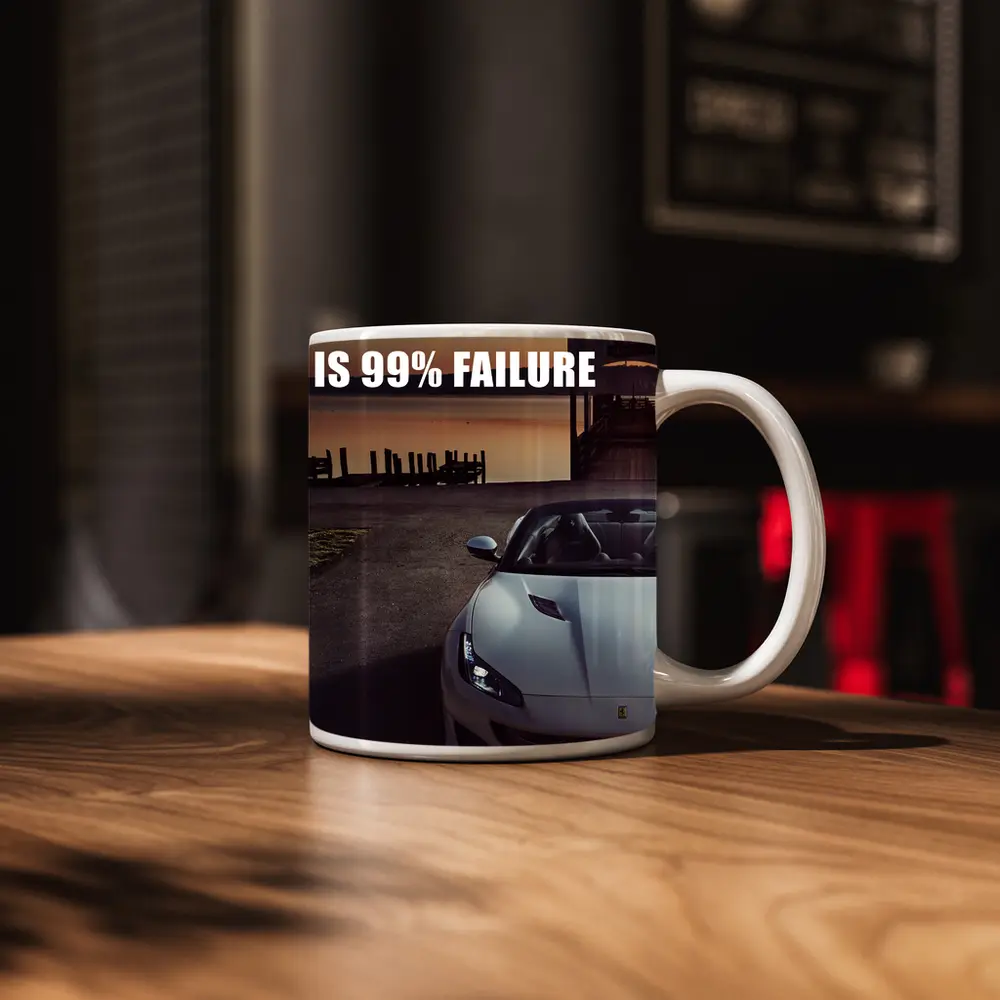 Ferrari Portofino Success Quote Car Art – Mugs