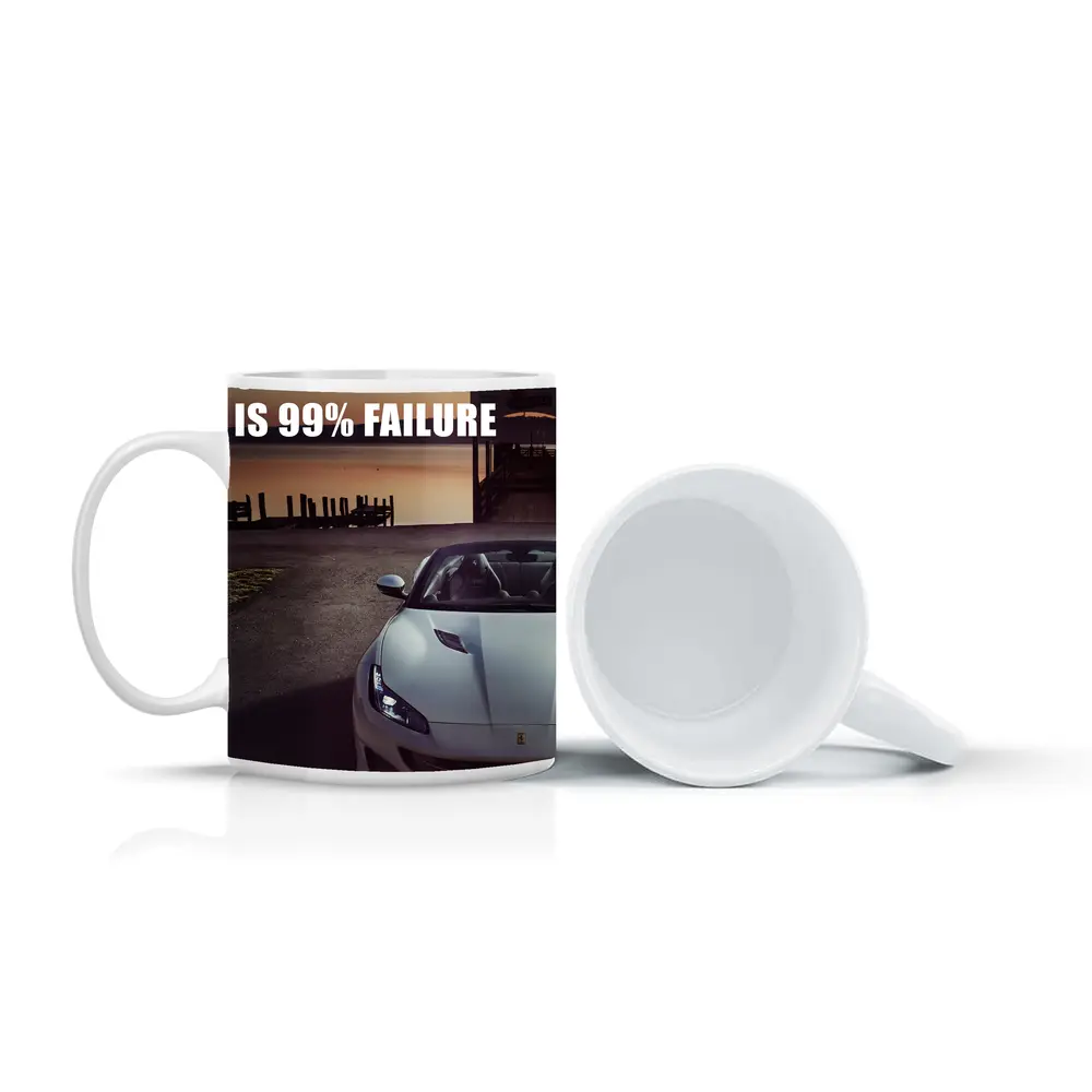 Ferrari Portofino Success Quote Car Art – Mugs