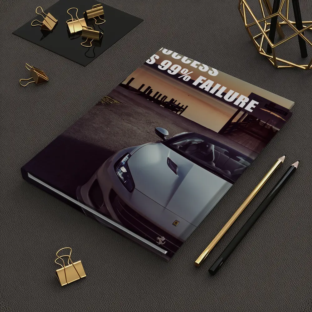 Ferrari Portofino Success Quote Car Art – Notebooks