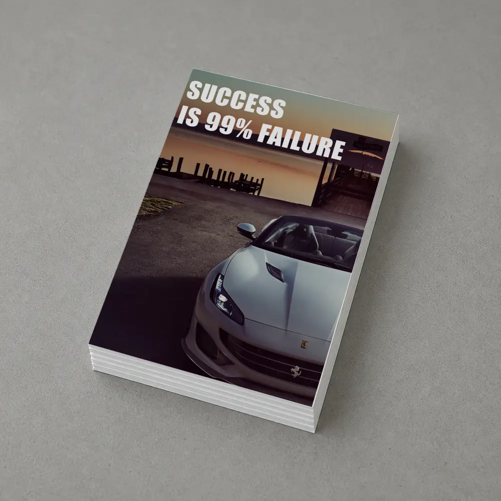 Ferrari Portofino Success Quote Car Art – Postcards