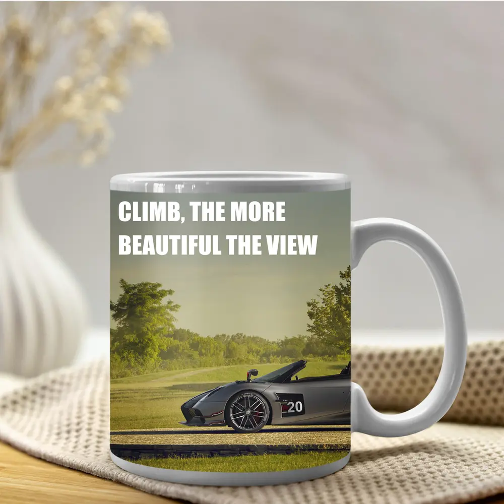 Lamborghini Gallardo Spyder Green Landscape View – Mugs