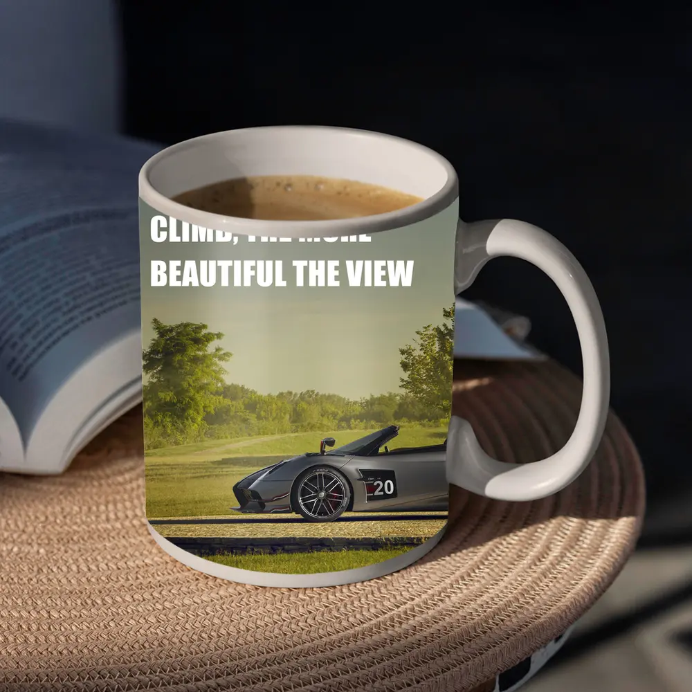 Lamborghini Gallardo Spyder Green Landscape View – Mugs