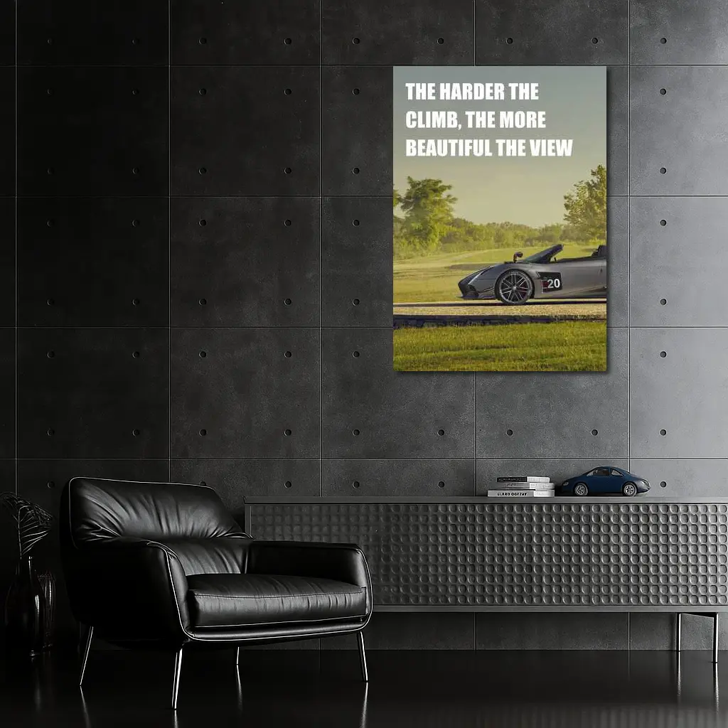 Lamborghini Gallardo Spyder Green Landscape View – Wall Art