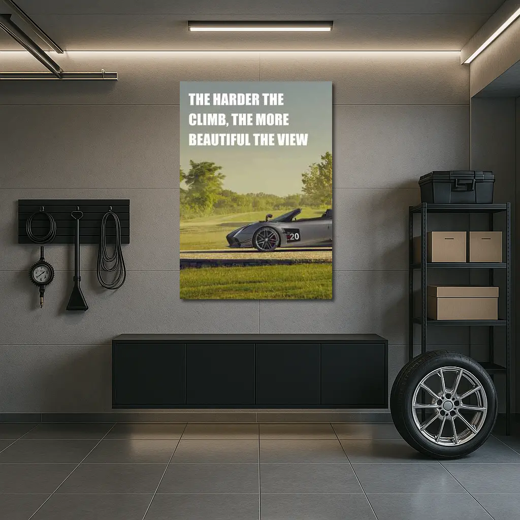 Lamborghini Gallardo Spyder Green Landscape View – Wall Art