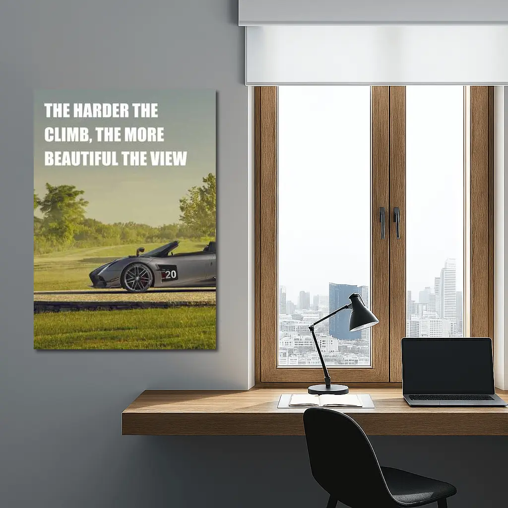 Lamborghini Gallardo Spyder Green Landscape View – Wall Art