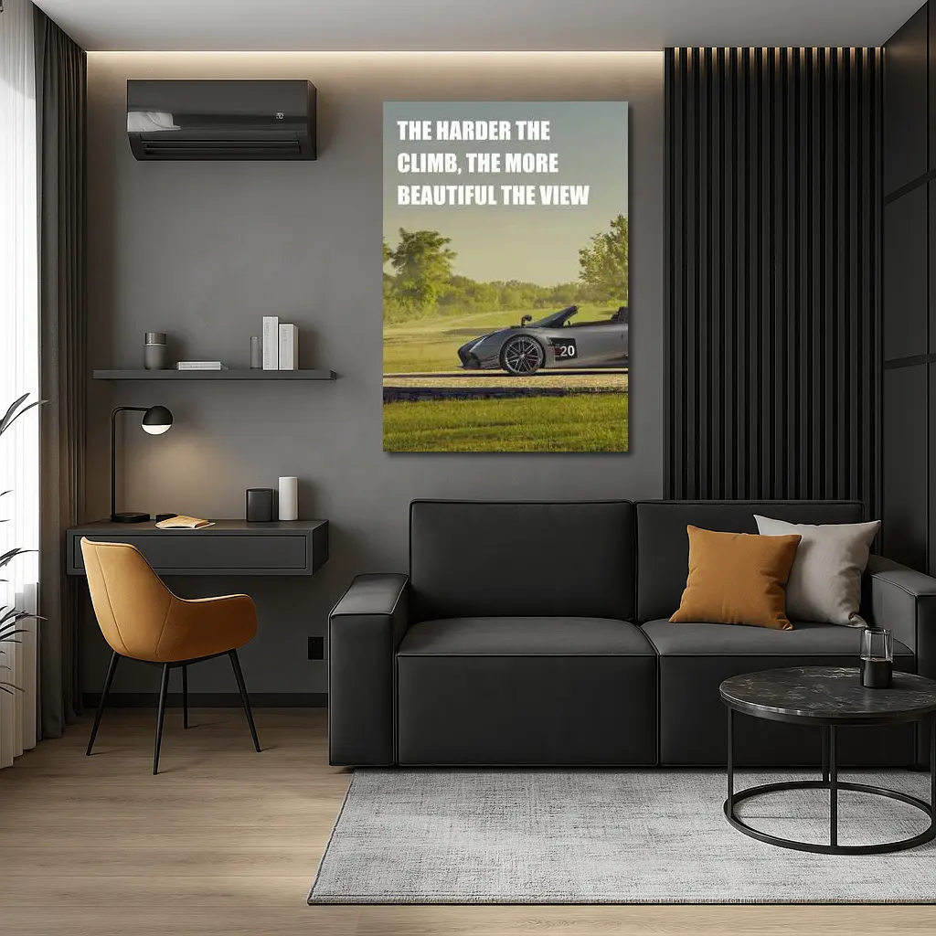 Lamborghini Gallardo Spyder Green Landscape View – Wall Art