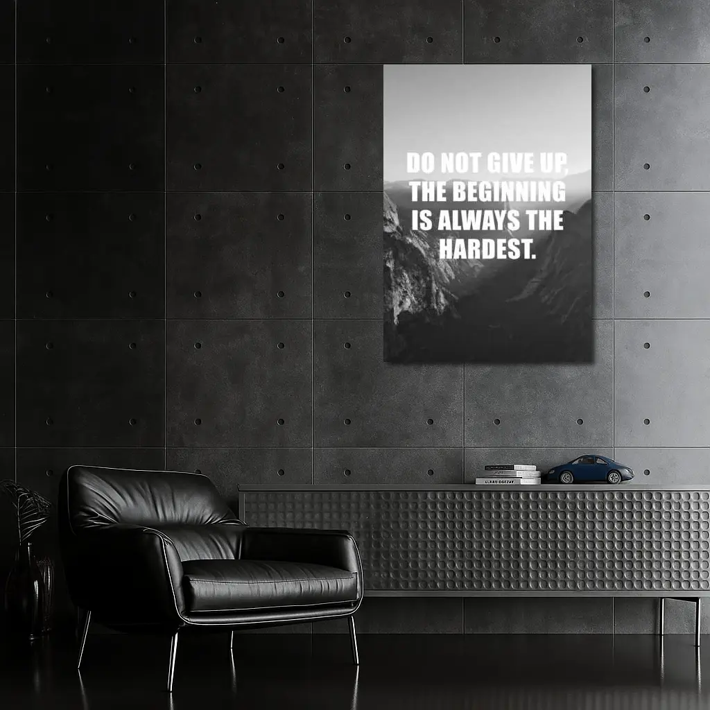 Do Not Give Up Mountains Motivational Quote – Wall Art
