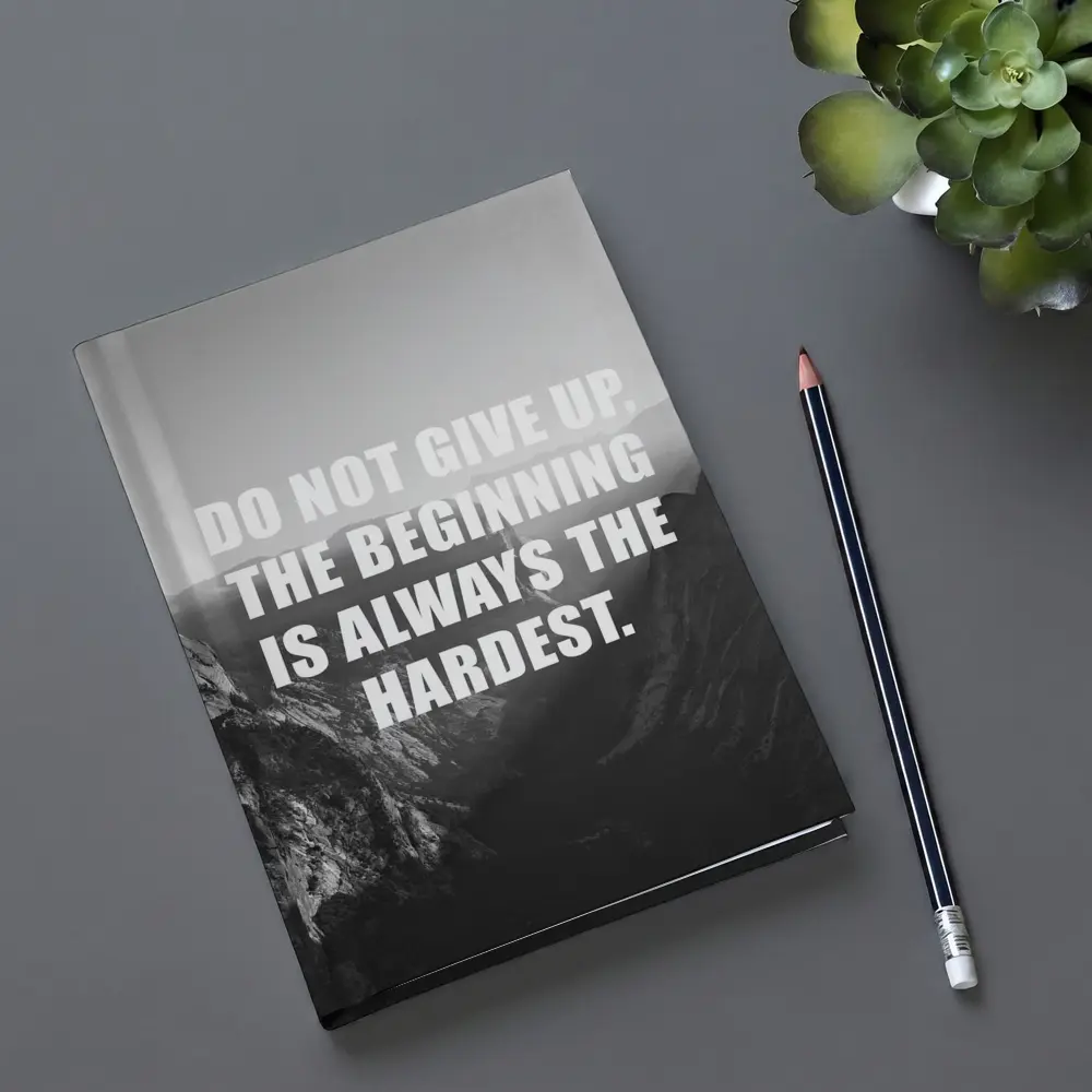 Do Not Give Up Mountains Motivational Quote – Notebooks