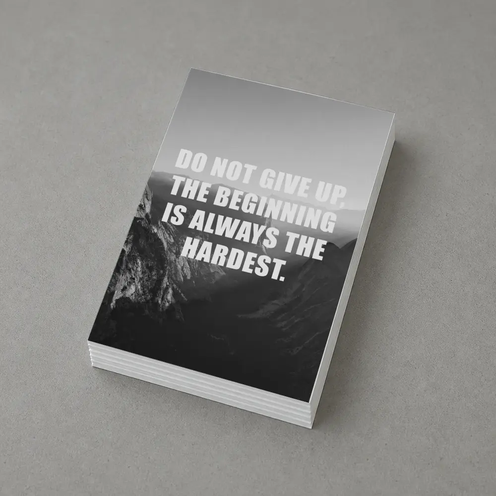 Do Not Give Up Mountains Motivational Quote – Postcards
