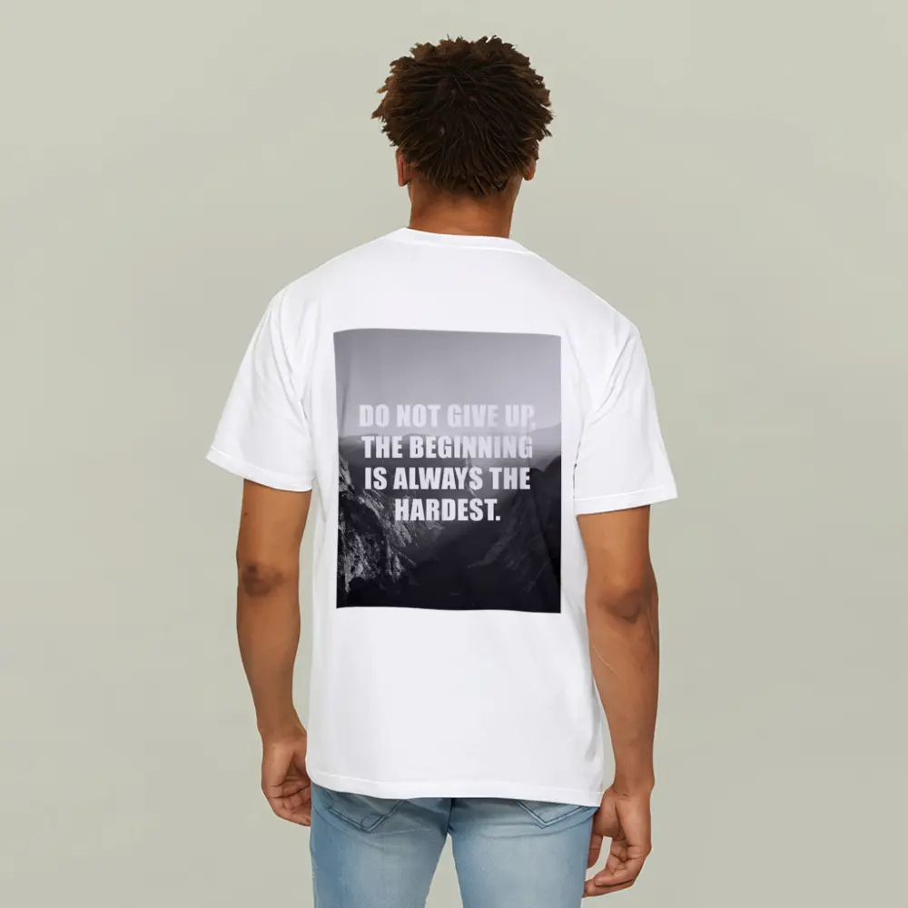 Do Not Give Up Mountains Motivational Quote – T-Shirts