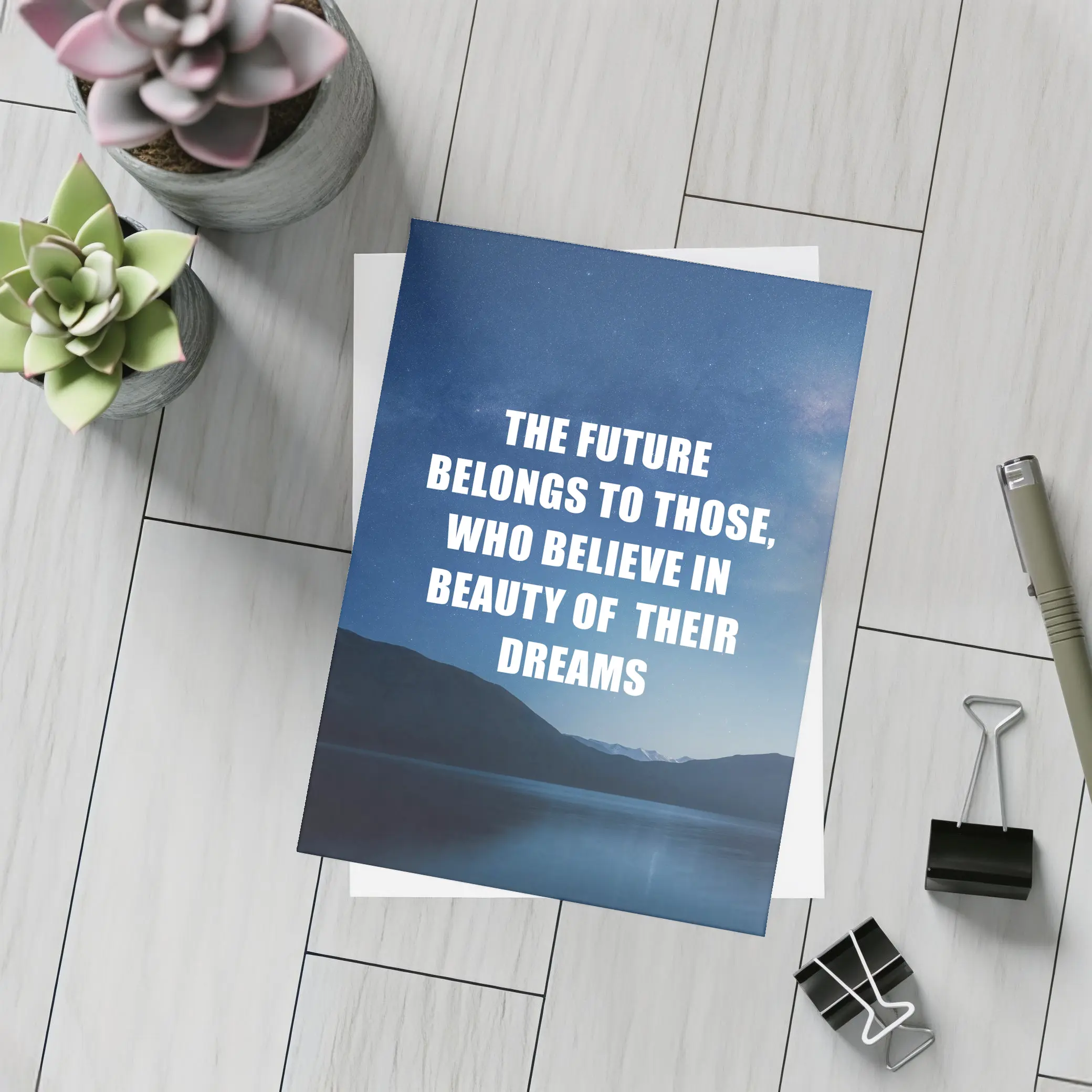 Future Belongs To Those Who Dream Quote – Postcards