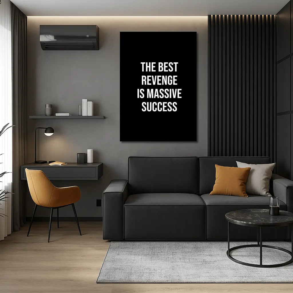 The Best Revenge Is Massive Success Quote – Wall Art