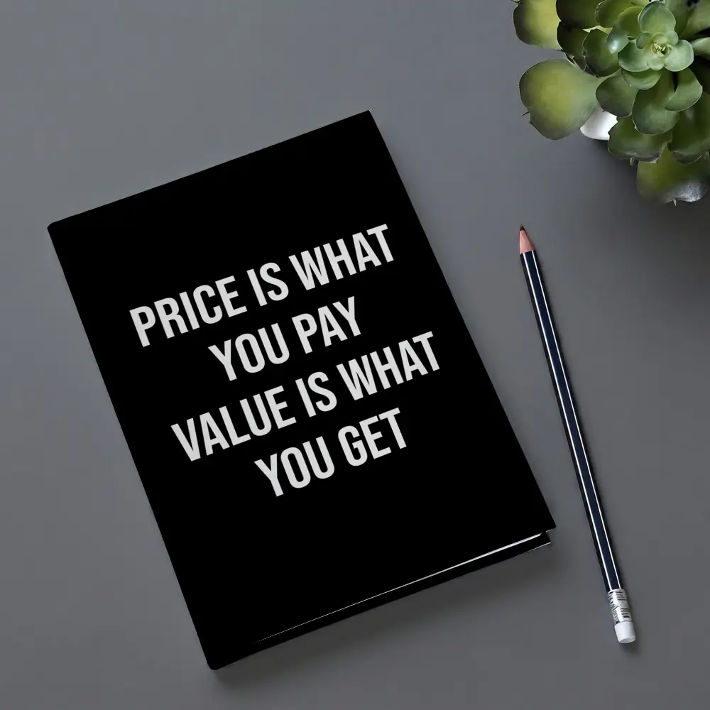 Price Is What You Pay Value Quote – Notebooks