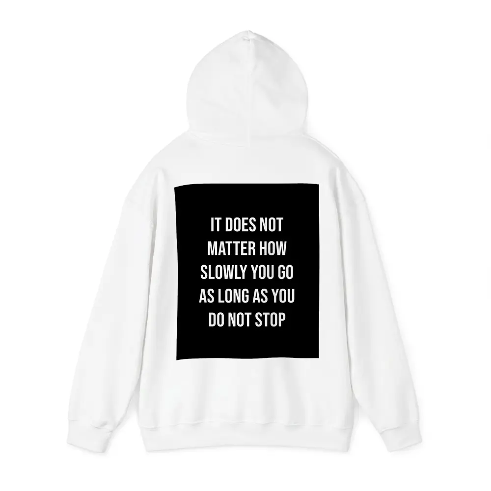 Do Not Stop Motivational Quote Black Background – Hoodies