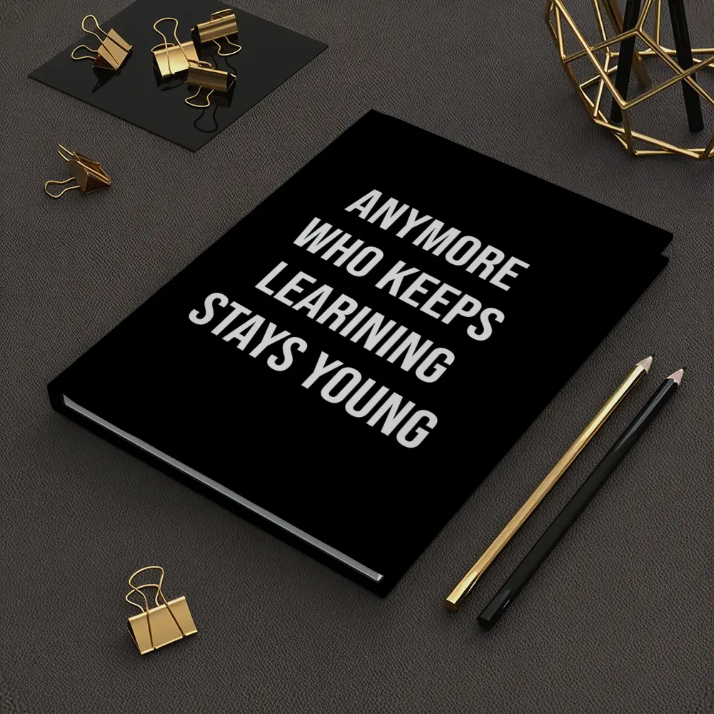 Who Keeps Learning Stays Young Quote – Notebooks