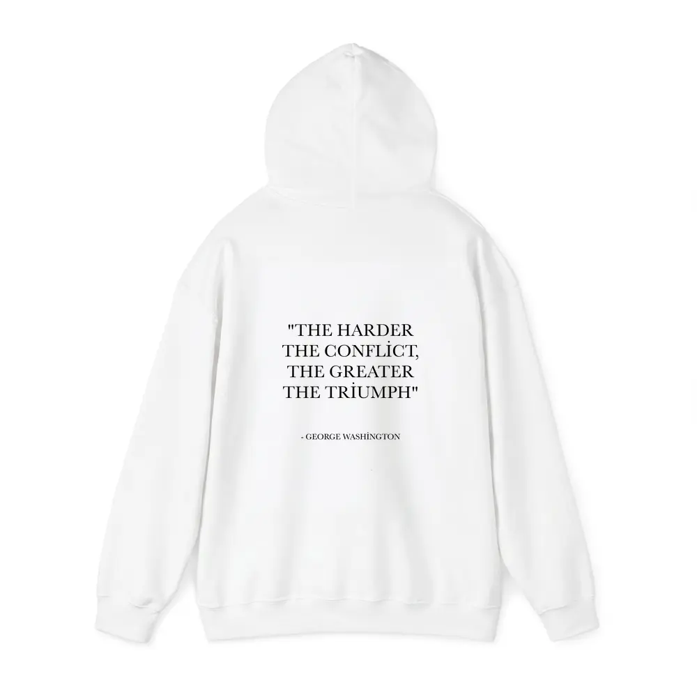 George Washington Quote Black White Print – Hoodies