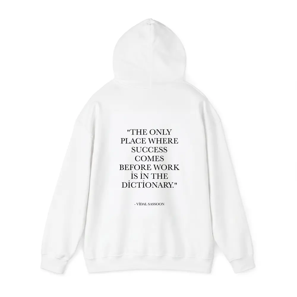 Vidal Sassoon Success Quote Black White – Hoodies