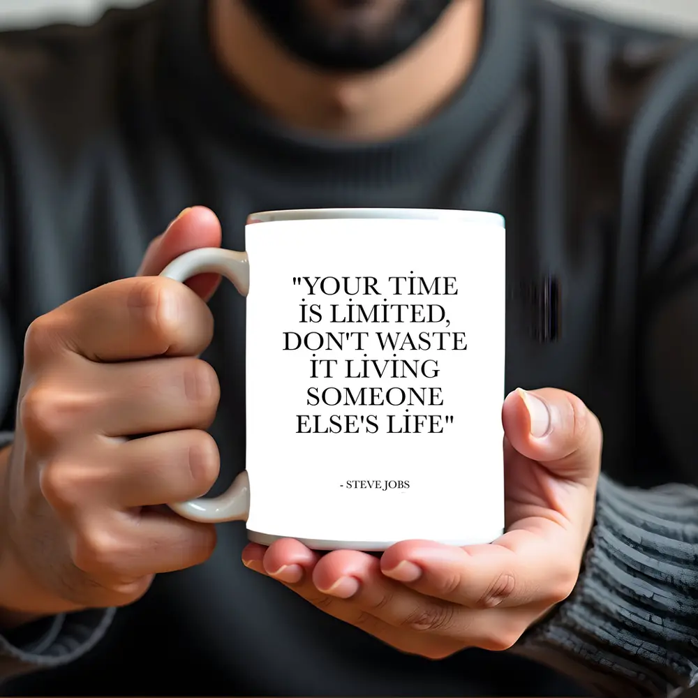 Steve Jobs Your Time Is Limited Quote – Mugs