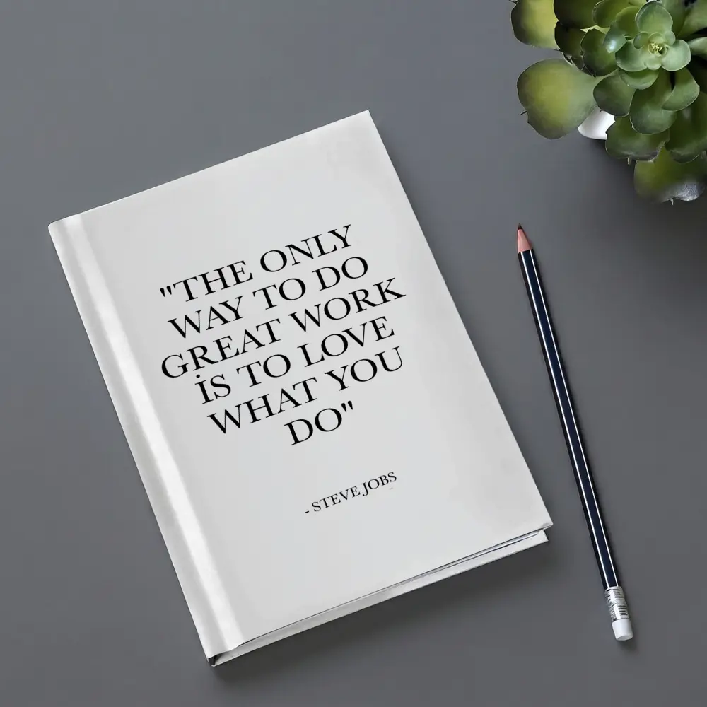 Steve Jobs Love What You Do Quote – Notebooks