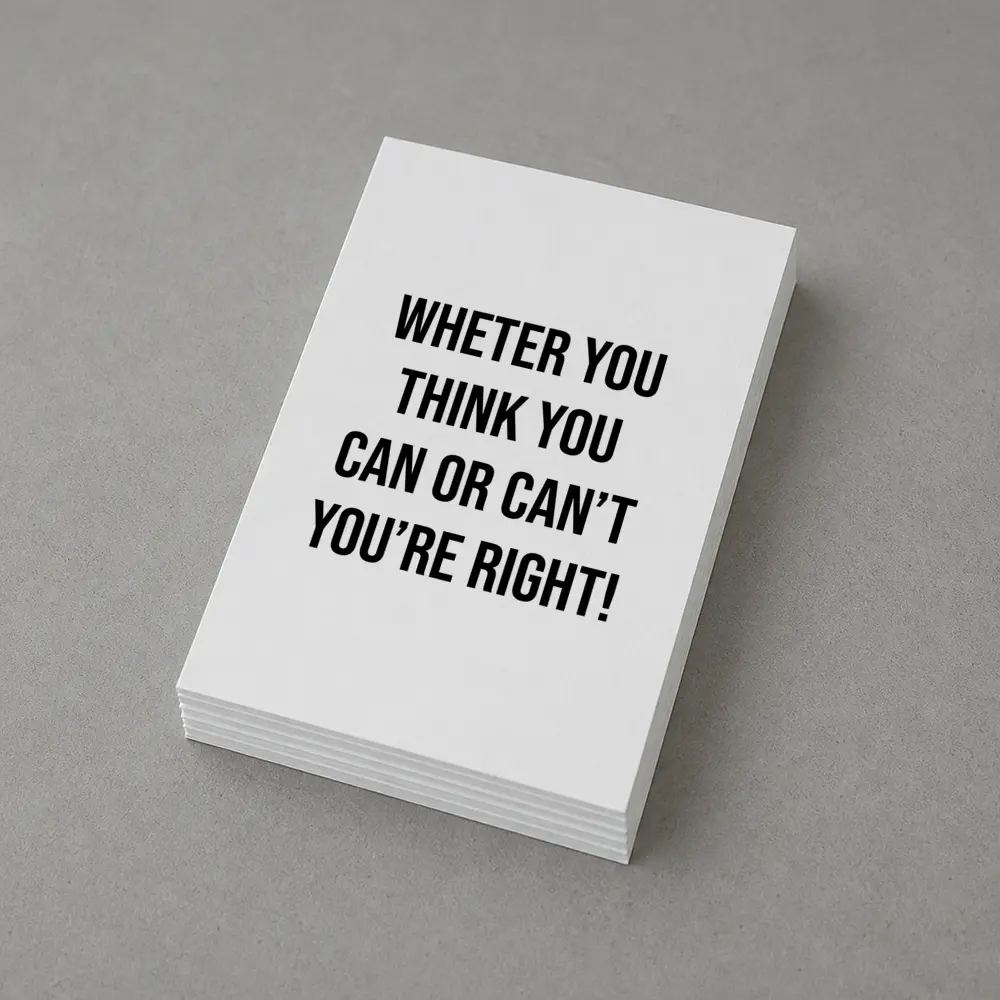 Whether You Think You Can Motivational Quote – Postcards