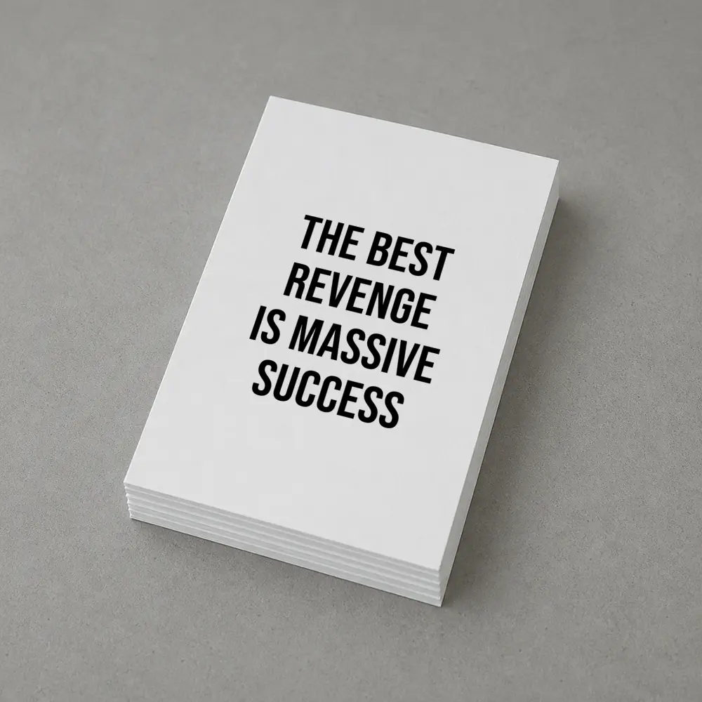 The Best Revenge Is Massive Success Quote – Postcards