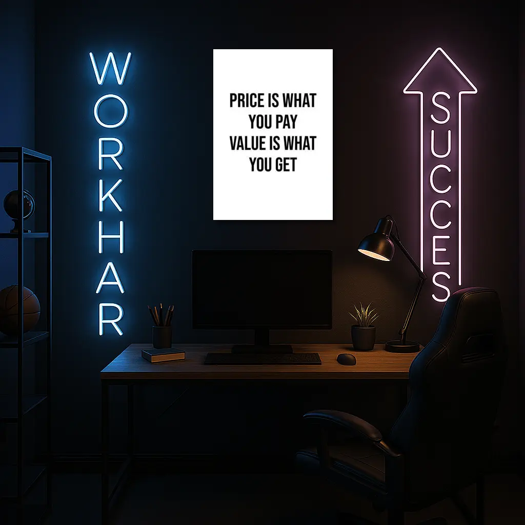 Price Is What You Pay Value Quote – Wall Art