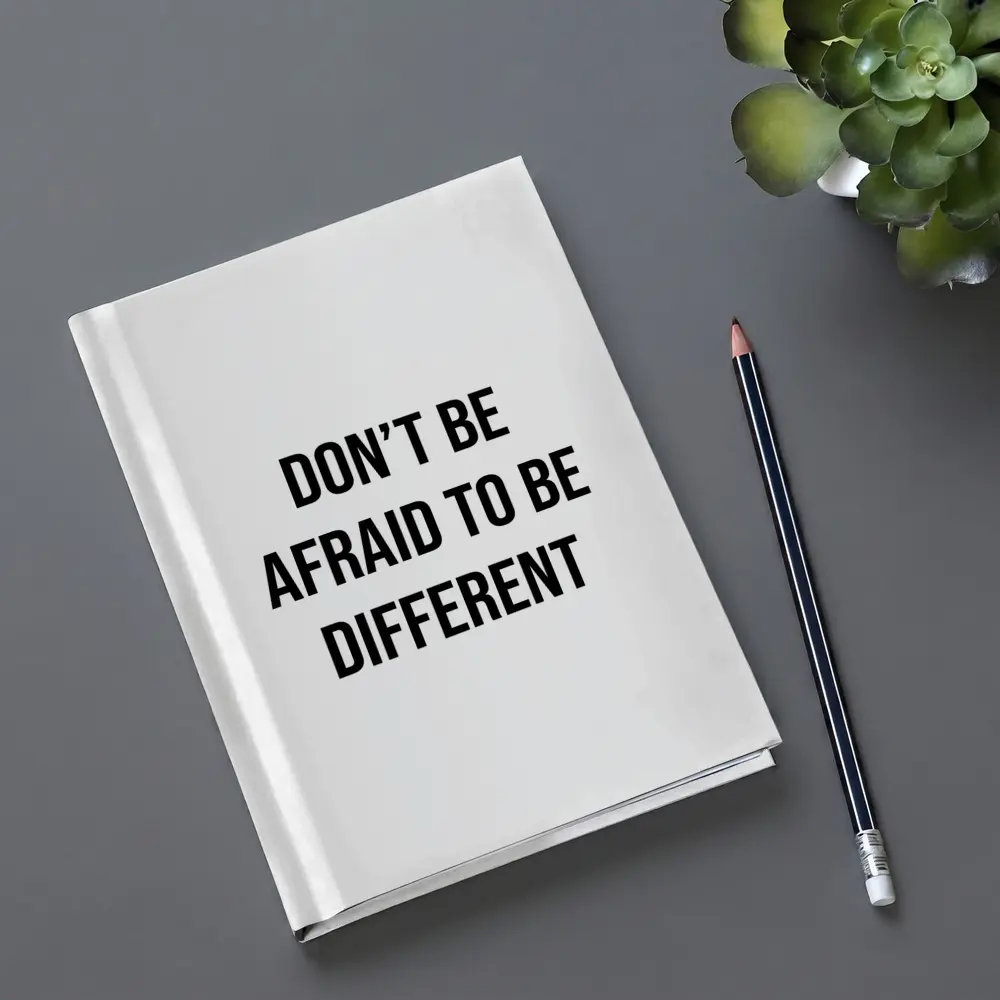 Don't Be Afraid To Be Different Quote – Notebooks