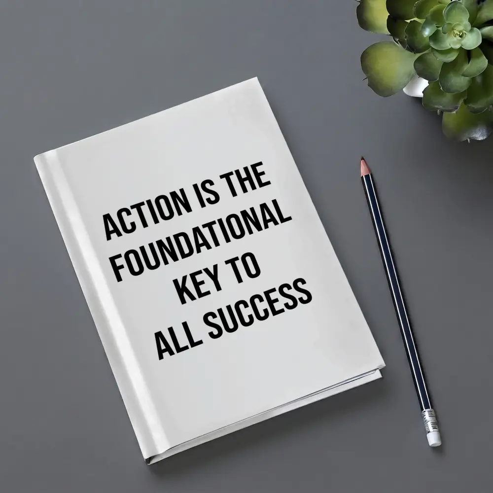 Action Is The Foundational Key To Success – Notebooks
