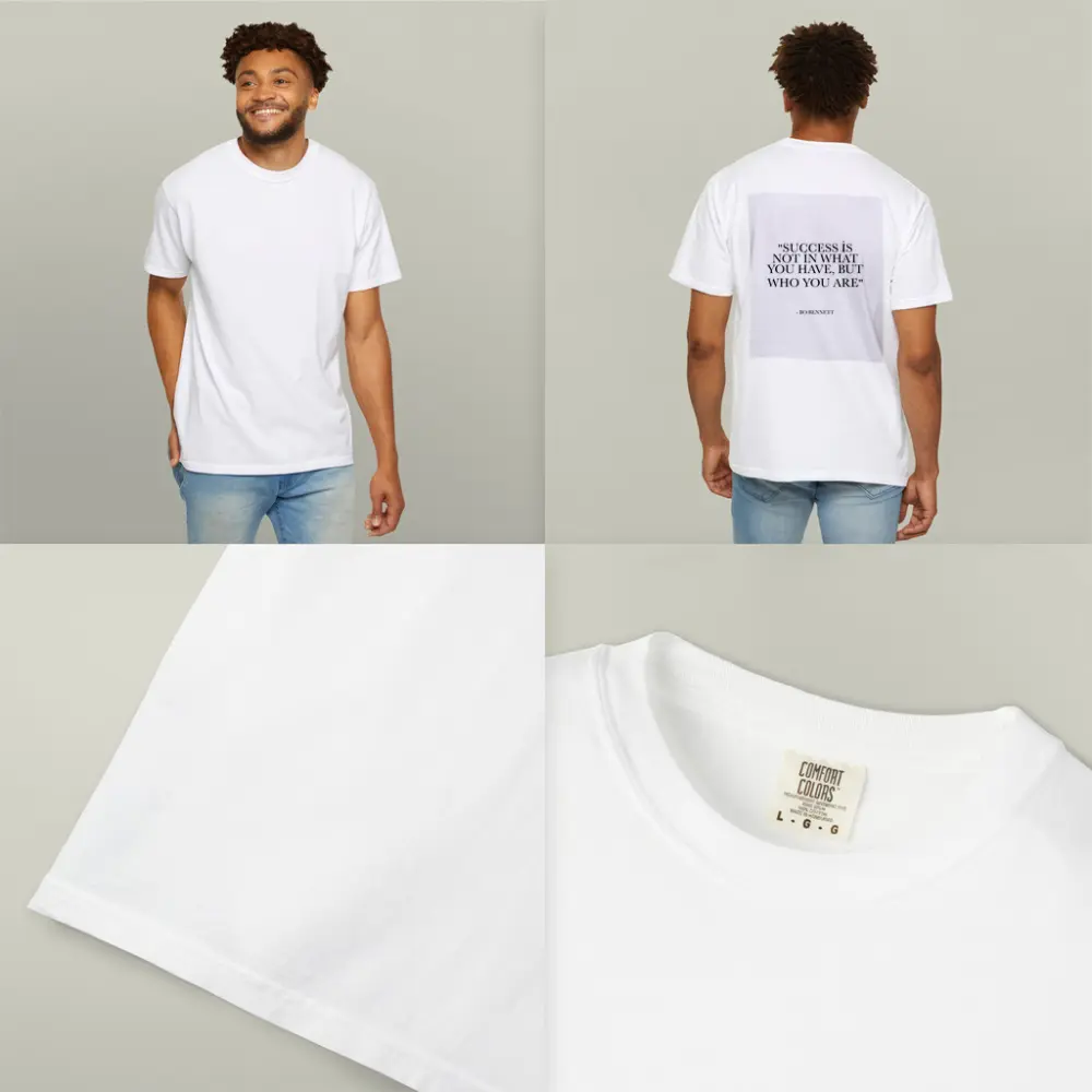 Bo Bennett Success Quote Black White – T-Shirts