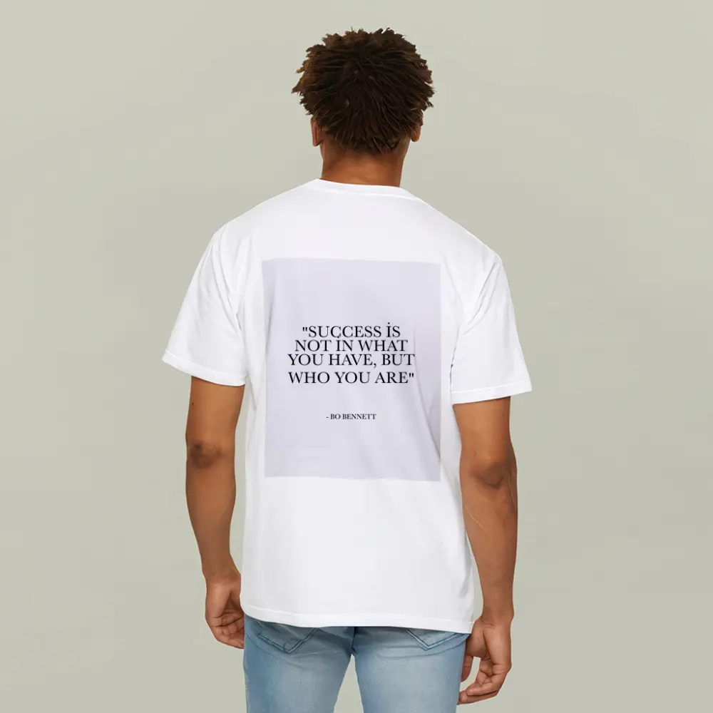 Bo Bennett Success Quote Black White – T-Shirts
