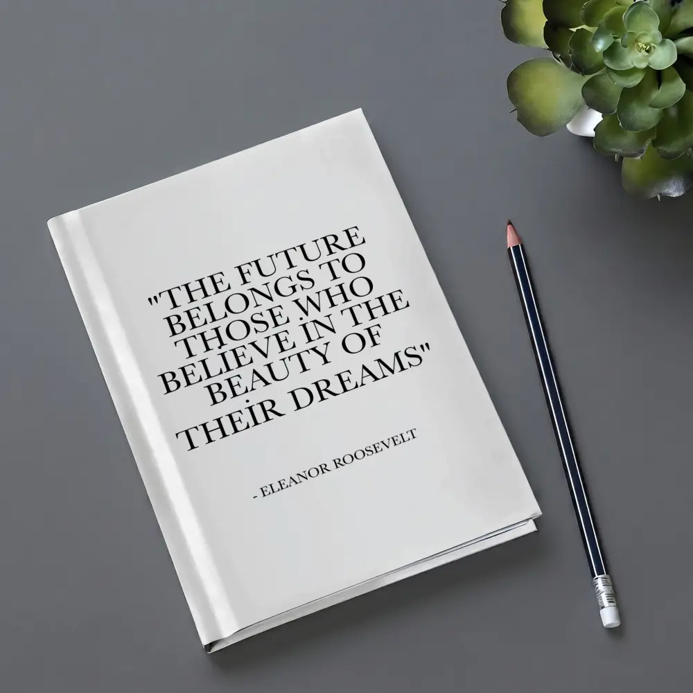 Eleanor Roosevelt Future Belongs Dreams Quote – Notebooks