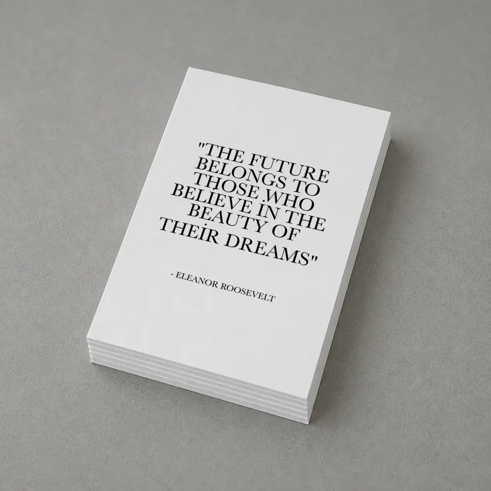 Eleanor Roosevelt Future Belongs Dreams Quote – Postcards