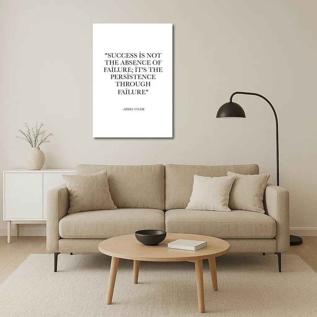 Aisha Tyler Success Persistence Failure Quote Print – Wall Art