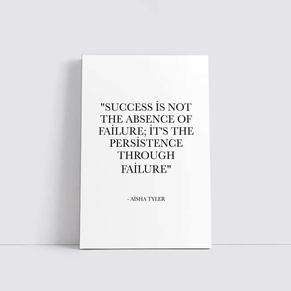 Aisha Tyler Success Persistence Failure Quote Print – Wall Art
