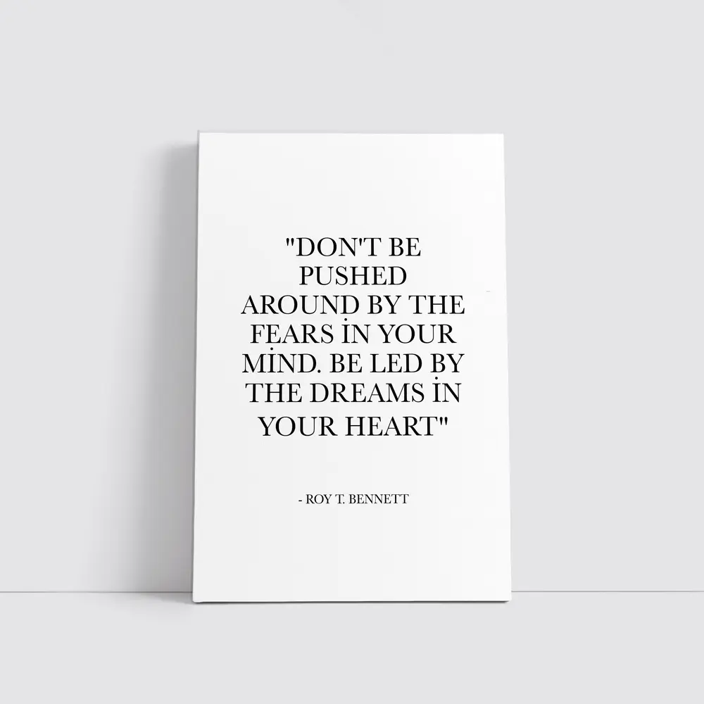Roy T Bennett Dreams Heart Quote Print – Wall Art