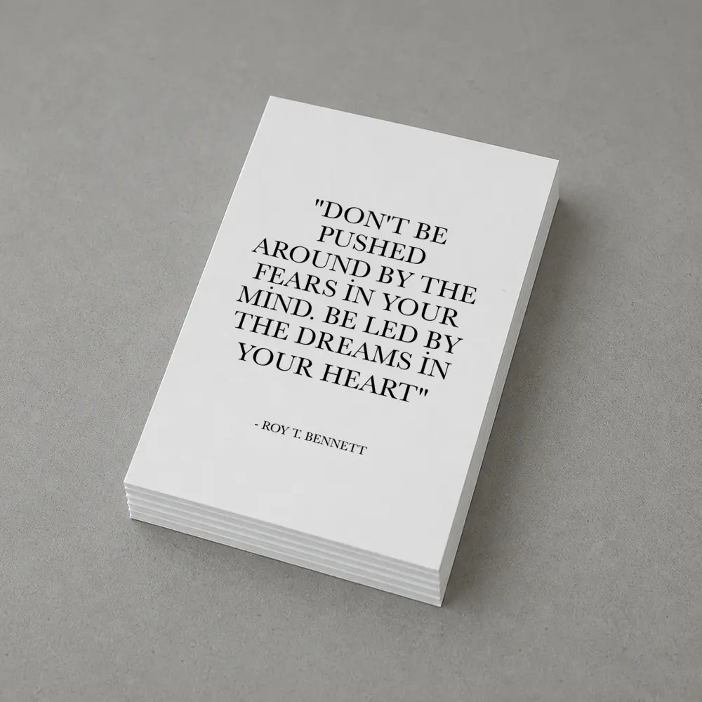 Roy T Bennett Dreams Heart Quote Print – Postcards