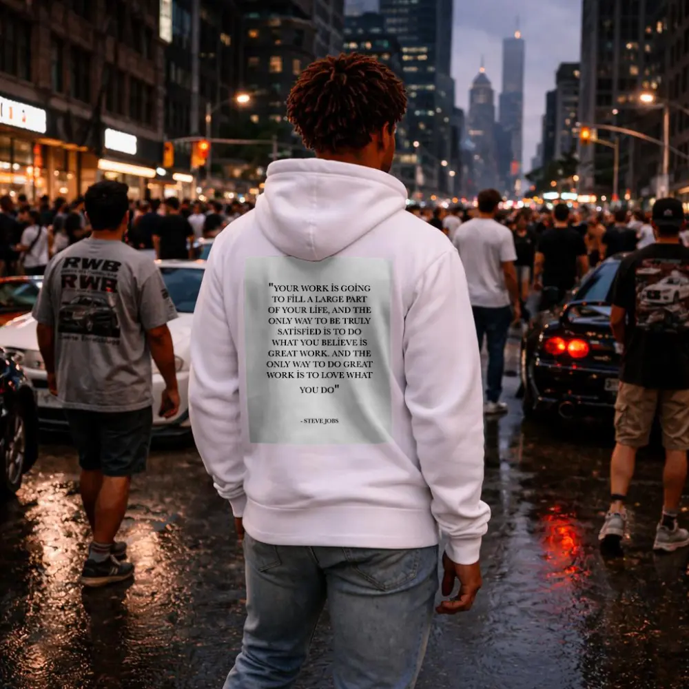 Steve Jobs Love What You Do Quote – Hoodies