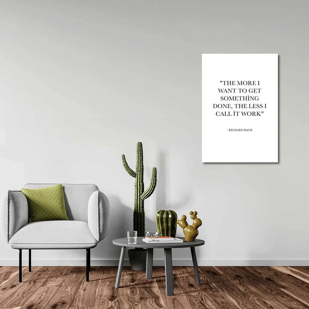 Richard Bach Quote Minimalist Black White Print – Wall Art