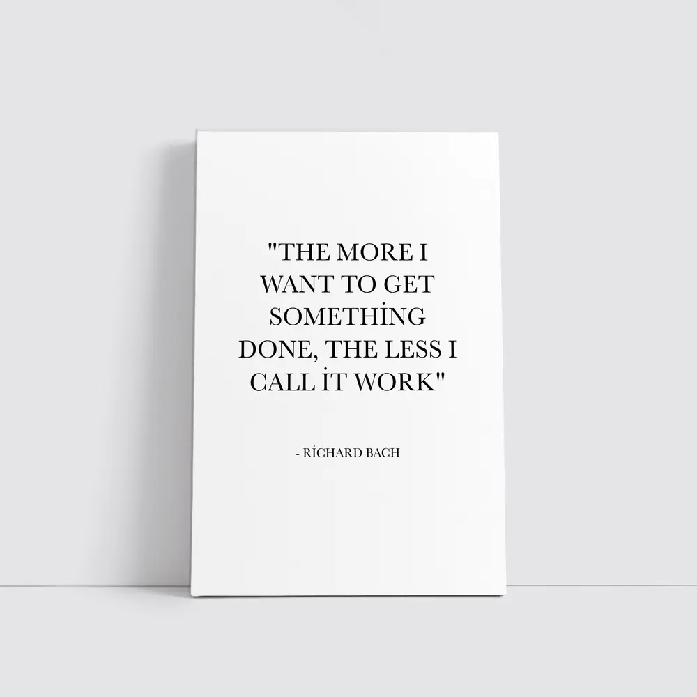 Richard Bach Quote Minimalist Black White Print – Wall Art